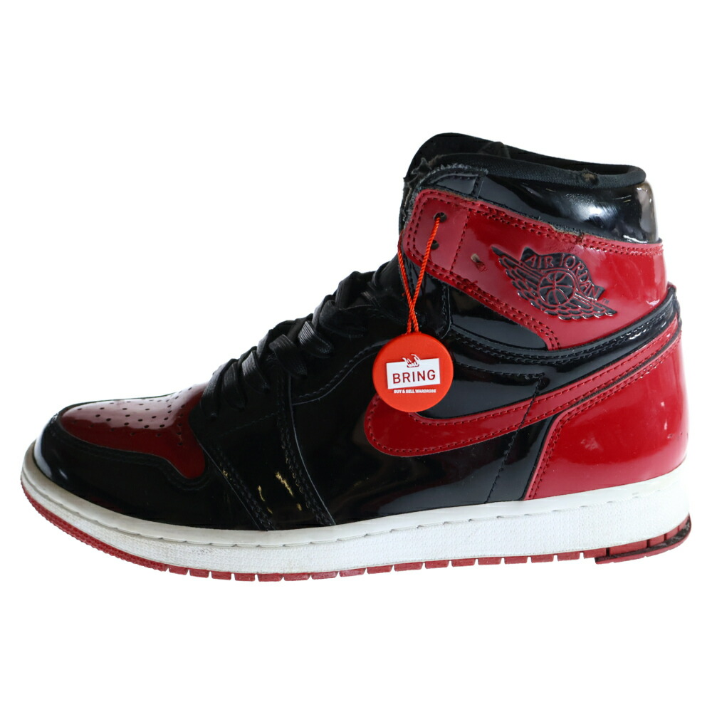 ナイキ NIKE ジョーダン1 ハイ ブレッド 28センチ ブラック レッド 楽天市場】NIKE AIR JORDAN 1 MID black/fire red-white dq8426