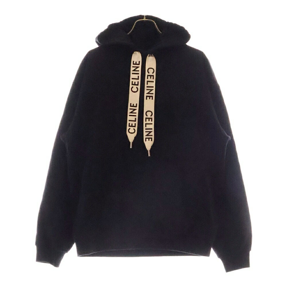 美品❗️CELINE バックロゴフーディー ブラック Mサイズ 1625f210006-1.jpg