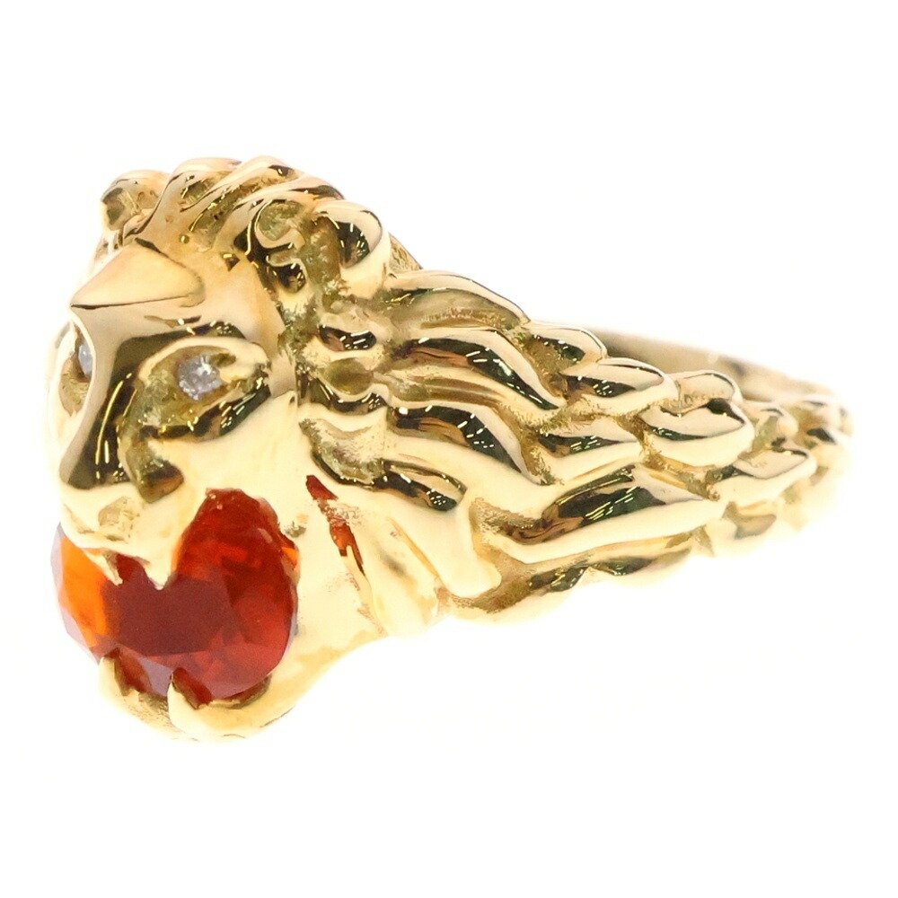 楽天市場】GUCCI(グッチ) サイズ:8号 ライオンヘッド リング ファイア  