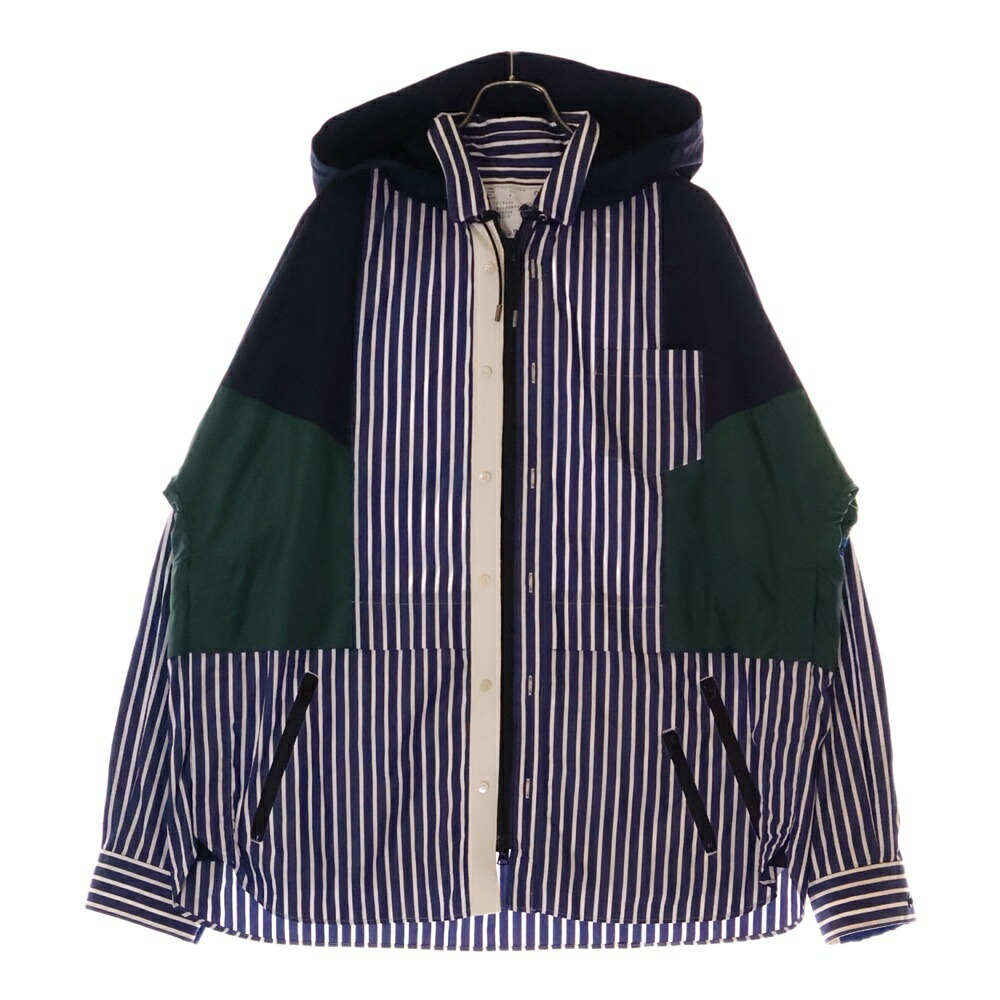 定価12万円　sacai 24SS リバーシブルジップボンバージャケット sacai×carhartt WIP 24SS「Suiting Bonding Jacket」スーチング