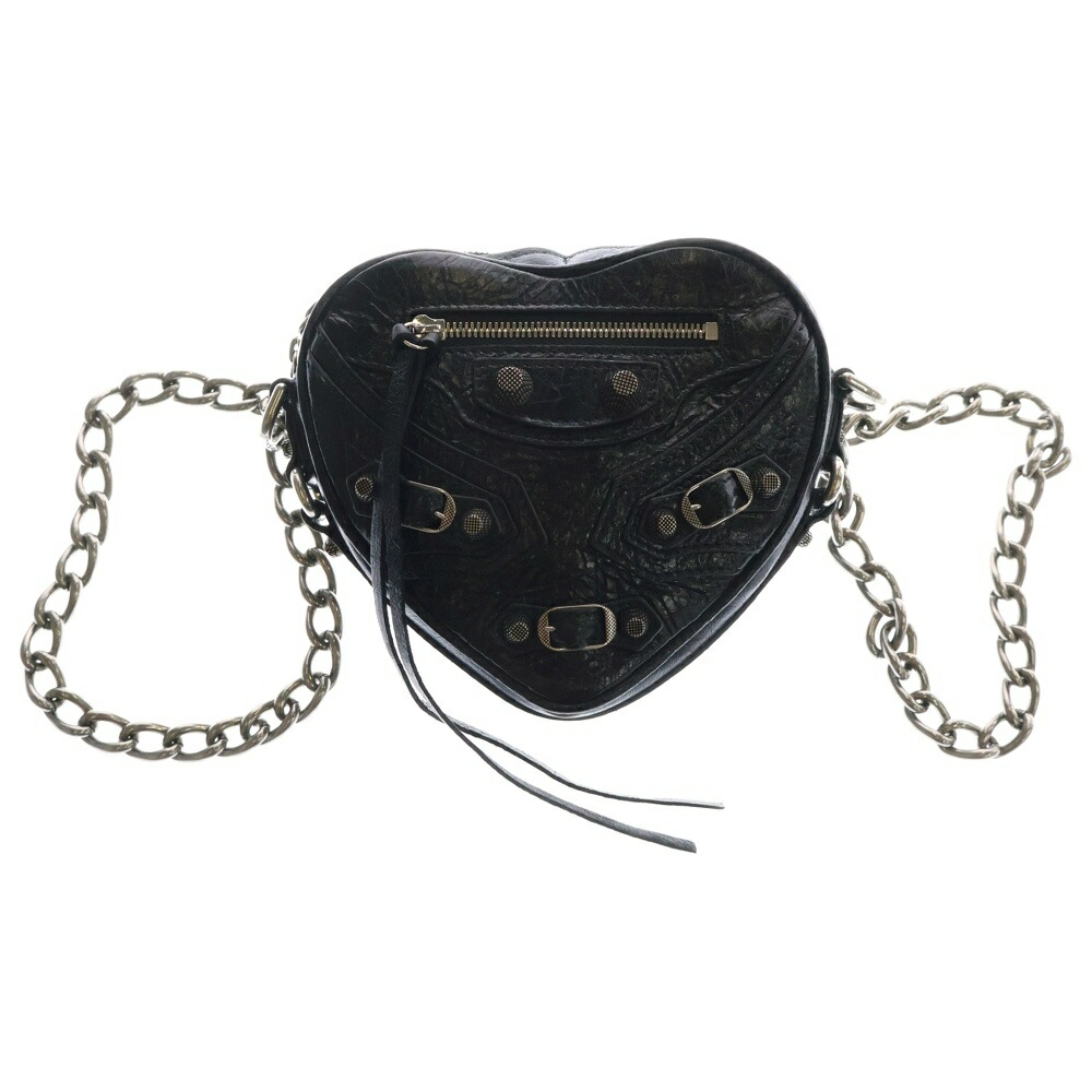 ●送料込●BALENCIAGA●LE CAGOLE チェーン ミニパース 日本未入荷【BALENCIAGA】Le Cagole ハート ミニバッグ チェーン