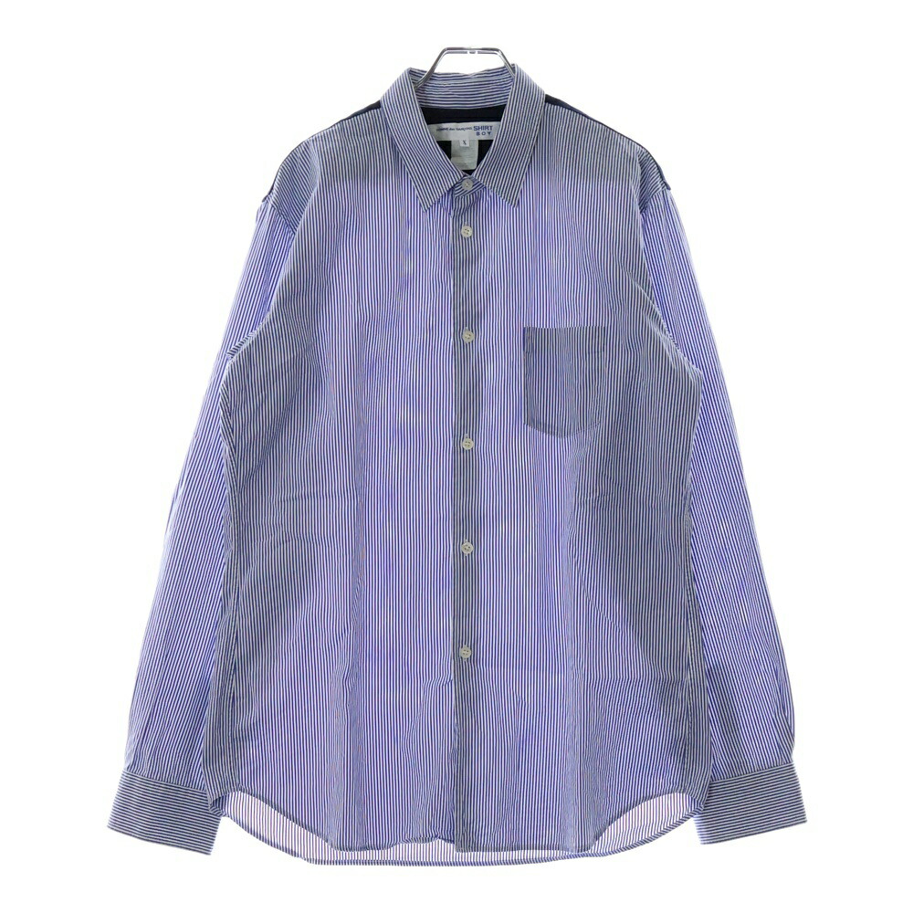 【極美品】コムデギャルソン　半袖シャツ ストライプ 楽天市場】COMME des GARCONS HOMME(コムデギャルソンオム
