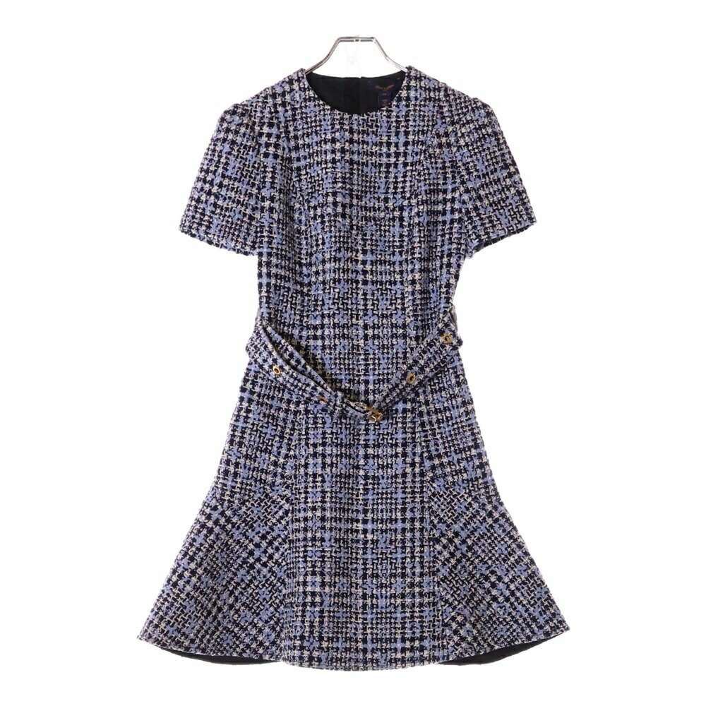 Louis Vuitton ノースリーブツイードワンピース 34 7203_2.jpg
