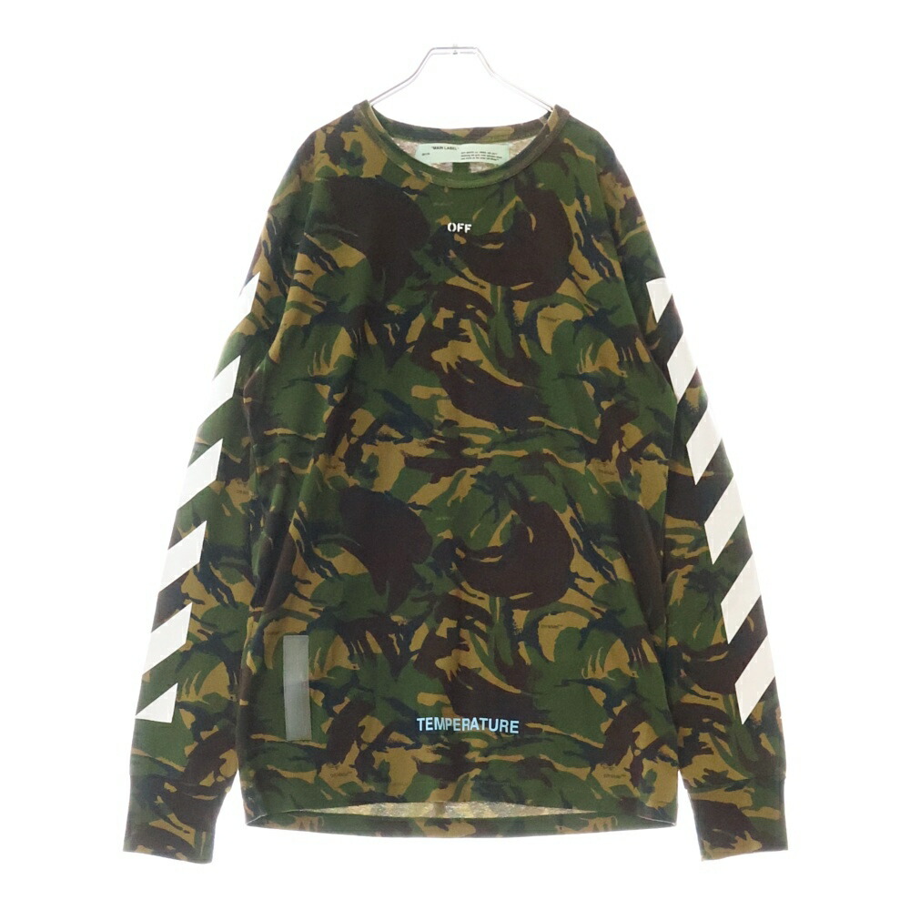 Off-White 迷彩柄 長袖カットソー SEEING THINGS 楽天市場】OFF-WHITE(オフホワイト) サイズ:M 19AW MARIANA DE