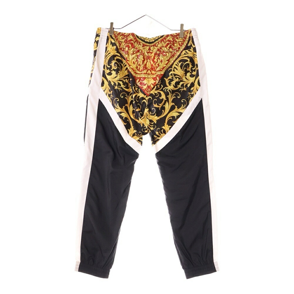 VERSACE JEANS ヴェルサーチ ペイント柄 メデューサ銀ボタン パンツ