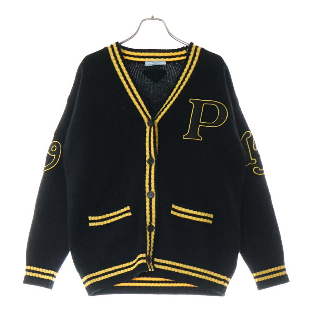 PRADA Vネックカーディガン　プラダ Prada Vネック カーディガン | ブルー | FARFETCH JP