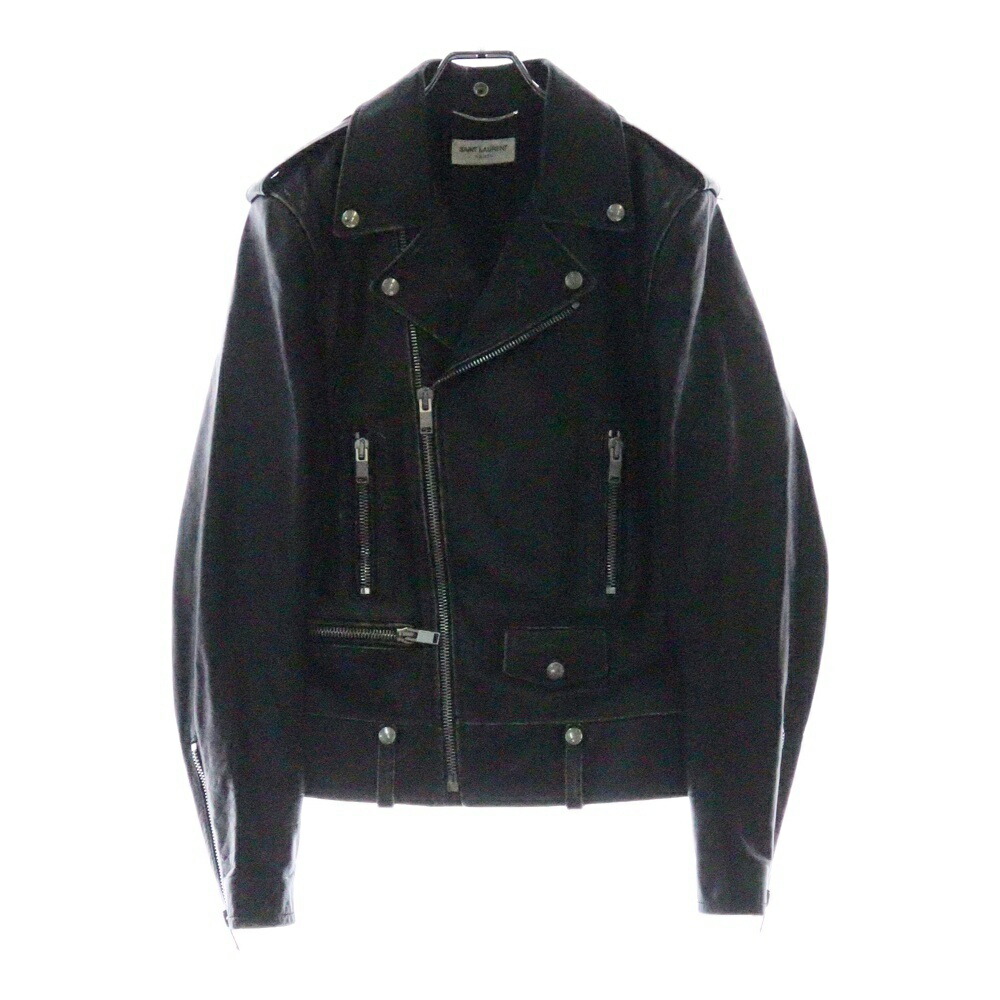 サンローランパリ サイズ:L15 13AW ジップデザインライダースジャケット 楽天市場】サンローランパリ SAINT LAURENT PARIS サイズ:42 L01