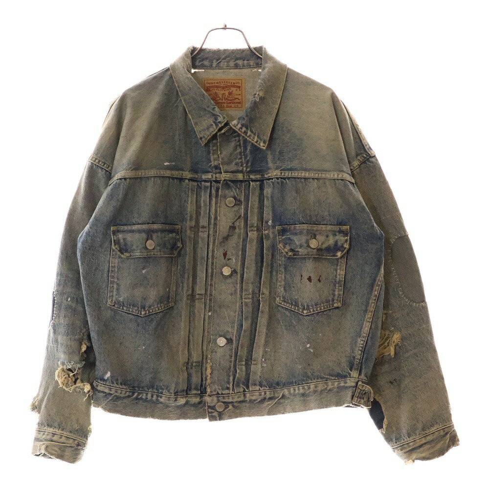 ジャケット・アウター saint michael BerBerjin BJ DENIM JACKET SAINT MICHAEL x BerBerJin DENIM JACKET ' FIRST