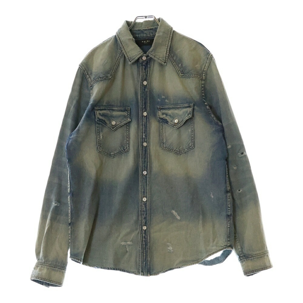 楽天市場】AMIRI(アミリ) サイズ:52 BLEACHED BANDANA M-65
