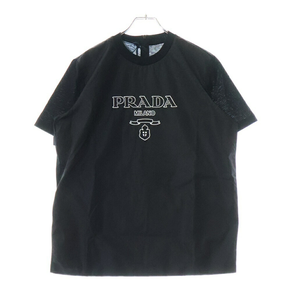 新品未使用タグ付 PRADA プラダ Tシャツ カットソー 半袖 トライアングル 楽天市場】PRADA(プラダ) サイズ:40 23SS トライアングルロゴ