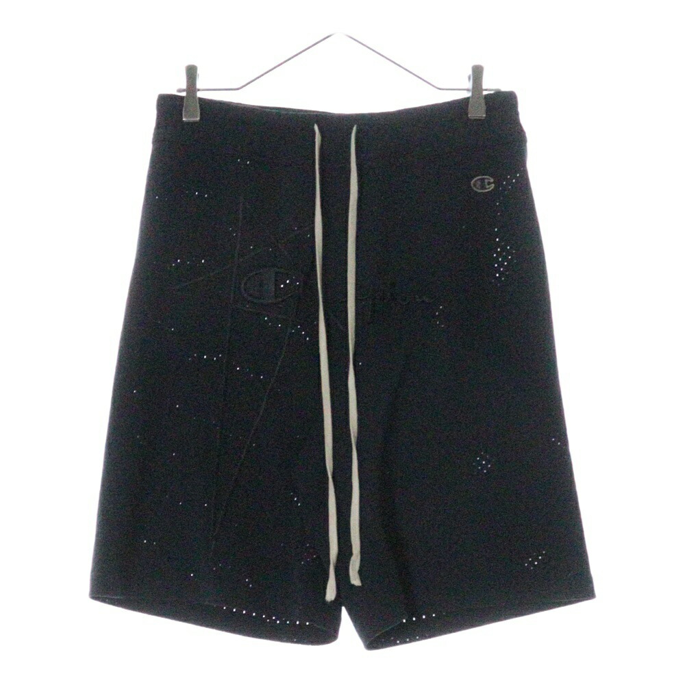 ブラックレザーショートパンツ 40 IT リックオウエンス　rick owens ブラックレザーショートパンツ 40 IT リックオウエンスrick owens