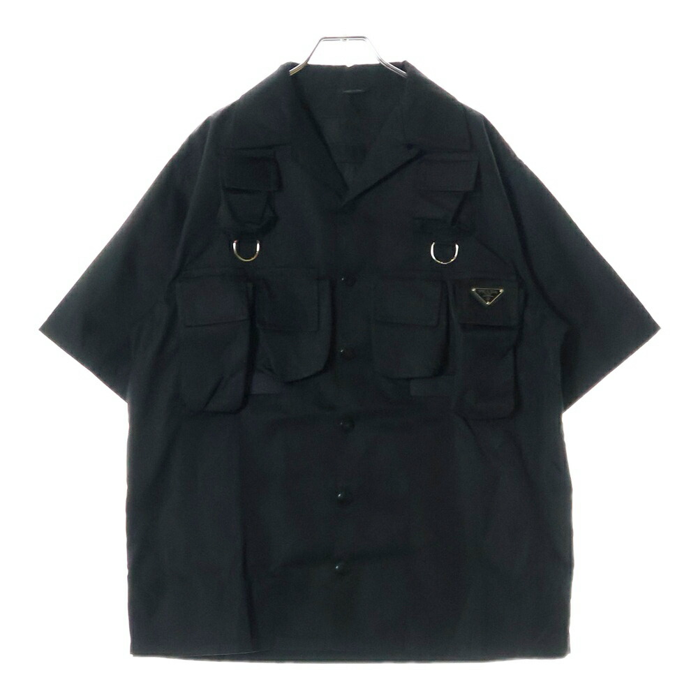PRADA ブラック ポロシャツMサイズ 中古・古着通販】PRADA (プラダ) ポロシャツ ブラック サイズ:S