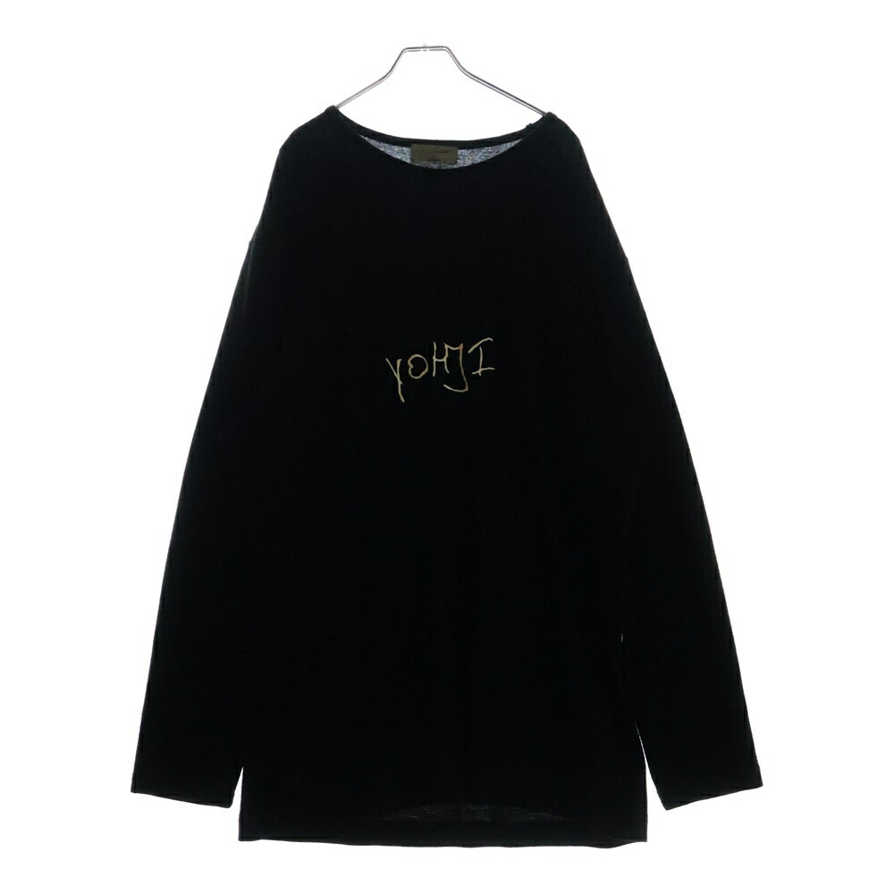 ヨウジヤマモト　プールオム　24SS カットソー　黒　ブラック　サイズ　3 ヨウジヤマモト プールオム Yohji Yamamoto POUR HOMME Standard