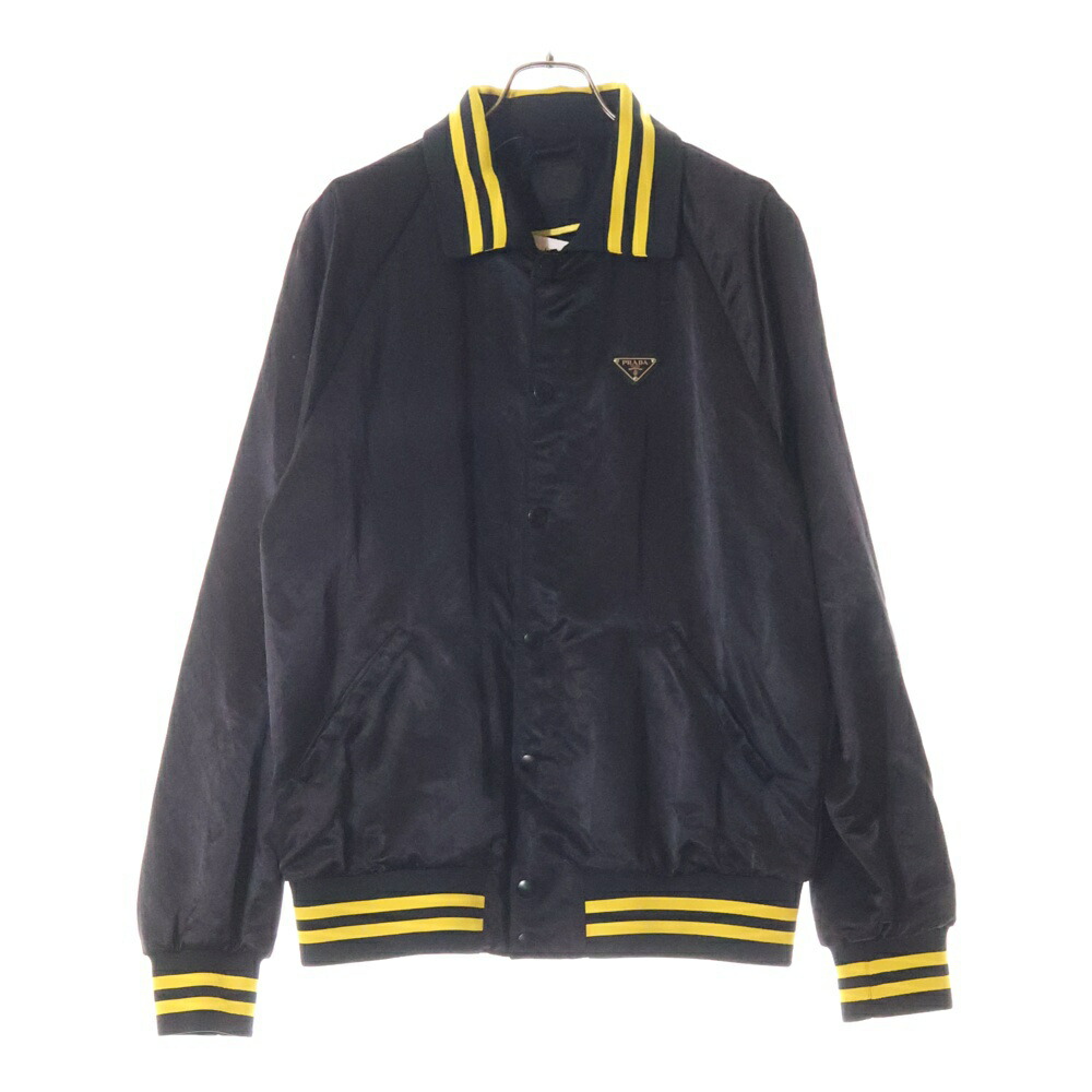 PRADA プラダ ノーカラー ジャケット 三角ロゴプレート PRADA プラダ ノーカラー ダウンジャケット 三角ロゴ 18AW 40