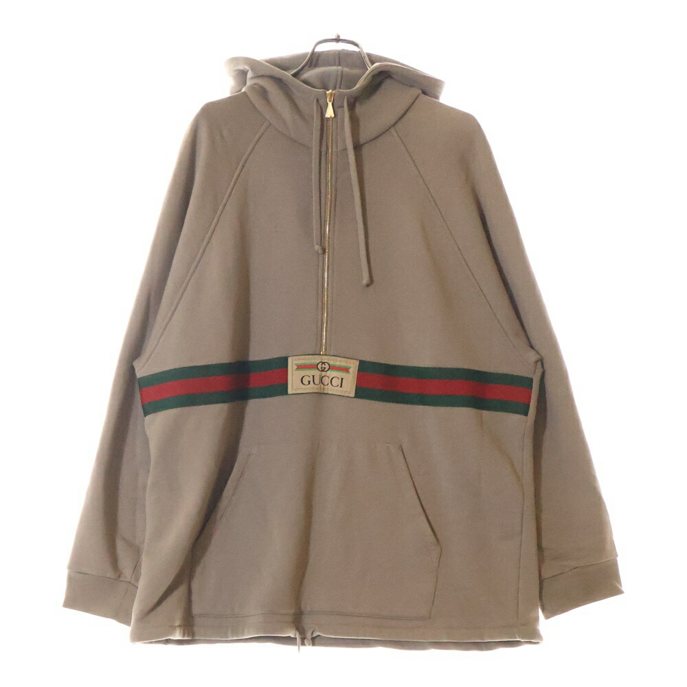 【極美品】グッチ 花柄 ロングフーディ パーカー シェリーライン ブルー XS 超人気モデル】GUCCIグッチ/ハーフジップパーカー/シェリー