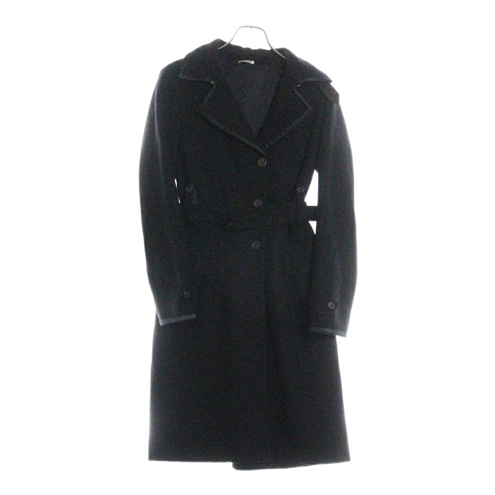 MIUMIU 襟付きコート　ブラック36サイズ MIUMIU 襟付きコート ブラック36サイズ MIUMIU 襟付きコート