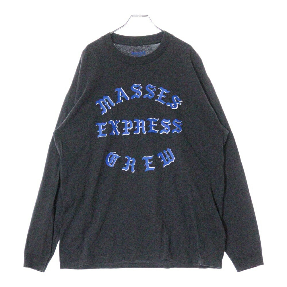ブラック MASSES マシスL/STシャツ MASSES【マシス】T-SHIRT L/S SPLIT BLACK (1241009013)