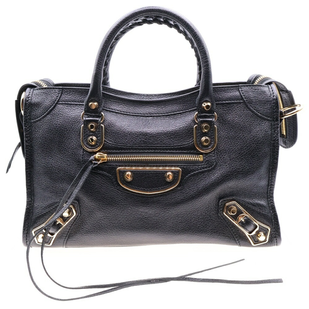 BALENCIAGA ブラックハンドバッグ BALENCIAGA ブラック ハンドバッグ - メルカリ