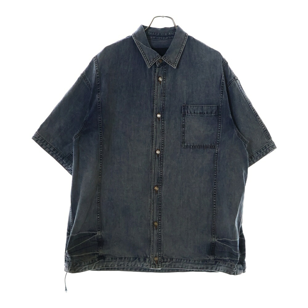 juun.j(ジュン ジェイ) 大きさ:48 半袖 ジーンズ上衣 インディゴ JC4465P5DP インディゴ【中古】【座標軸B】【色合い青色】【取りまわしバス発着場BRING福岡天神店】