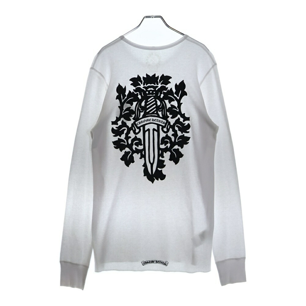 クロムハーツ Tシャツ ヴァインダガー 白×黒 JPタグ】CHROME HEARTS/クロムハーツ ヴァインダガー プリント