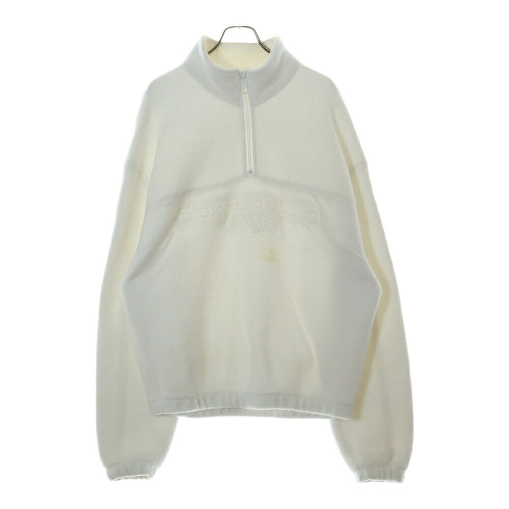 alexanderwang コーデュロイフーディー パーカー　ブルー Shrunken Zip-Up Hoodie in Crushed Velour in WASHED LIGHT