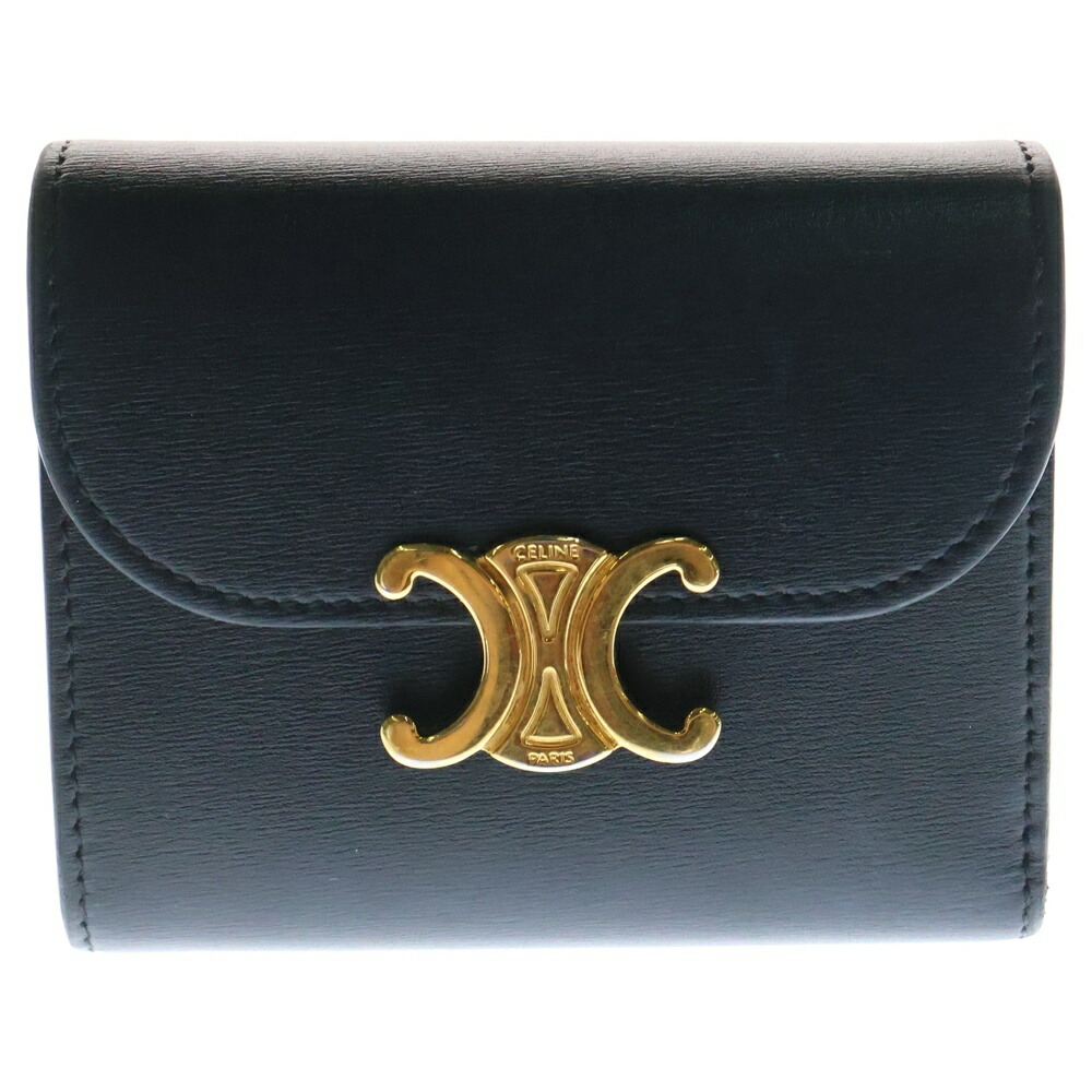 セリーヌ　三つ折り財布　スモールトリフォールドウォレット　トリオンフ　ブルー 楽天市場】Celine セリーヌ Small Tri-Fold Wallet 三つ折り財布