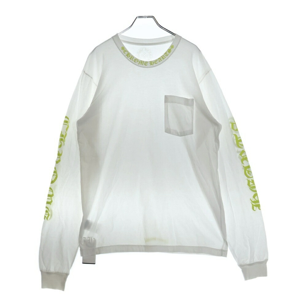 【再値下げ】CHROME HEARTS ワイノット ホワイト　長袖カットソー 楽天市場】CHROME HEARTS(クロムハーツ) サイズ:S Y NOT L/S Tee