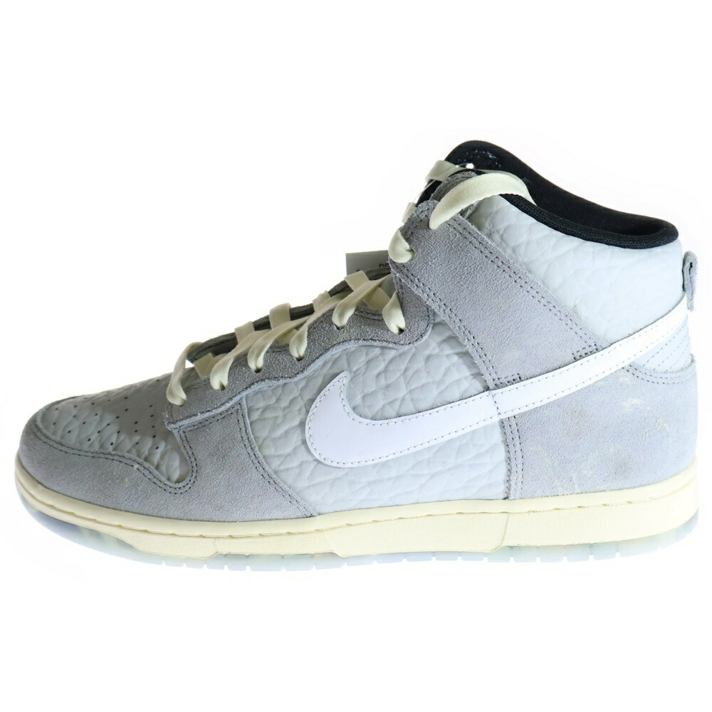 【美品】NIKE ダンク　ハイカット　スニーカー　23㎝　グレー Nike Dunk High Retro SE VTG “Light Bone/Tumbled Grey”が国内6