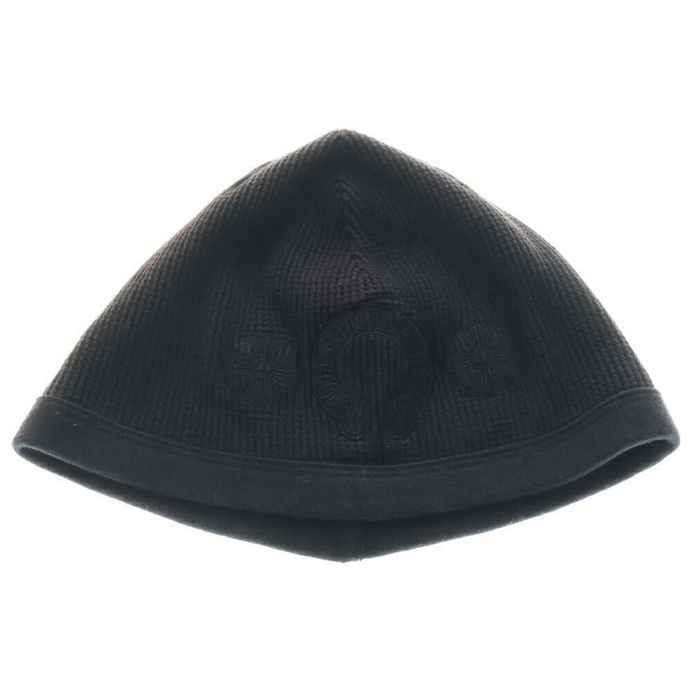 Chrome Hearts ブラック サーマル ビーニー CHROME HEARTS THERMAL BEANIE CAP CROSS クロムハーツ サーマル