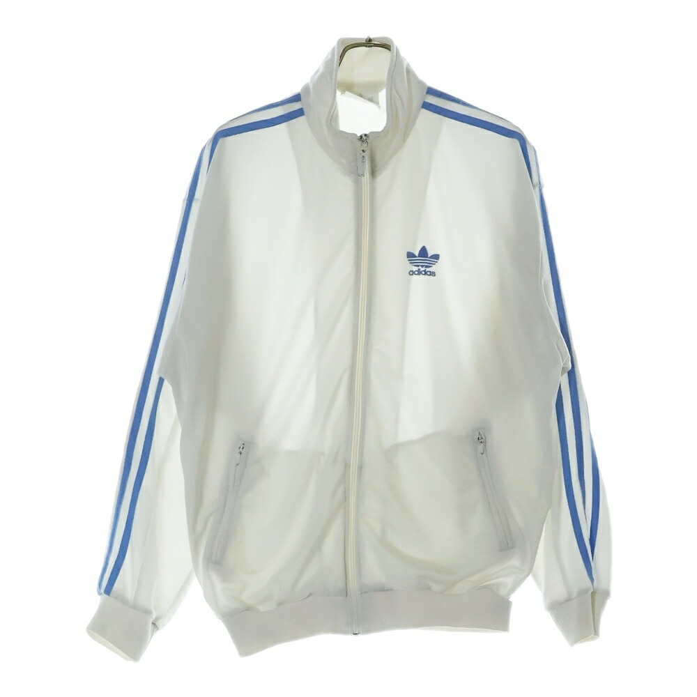 adidas ジップアップジャケット クリーム色 adidas ジップアップジャケット クリーム色・黒 - メルカリ
