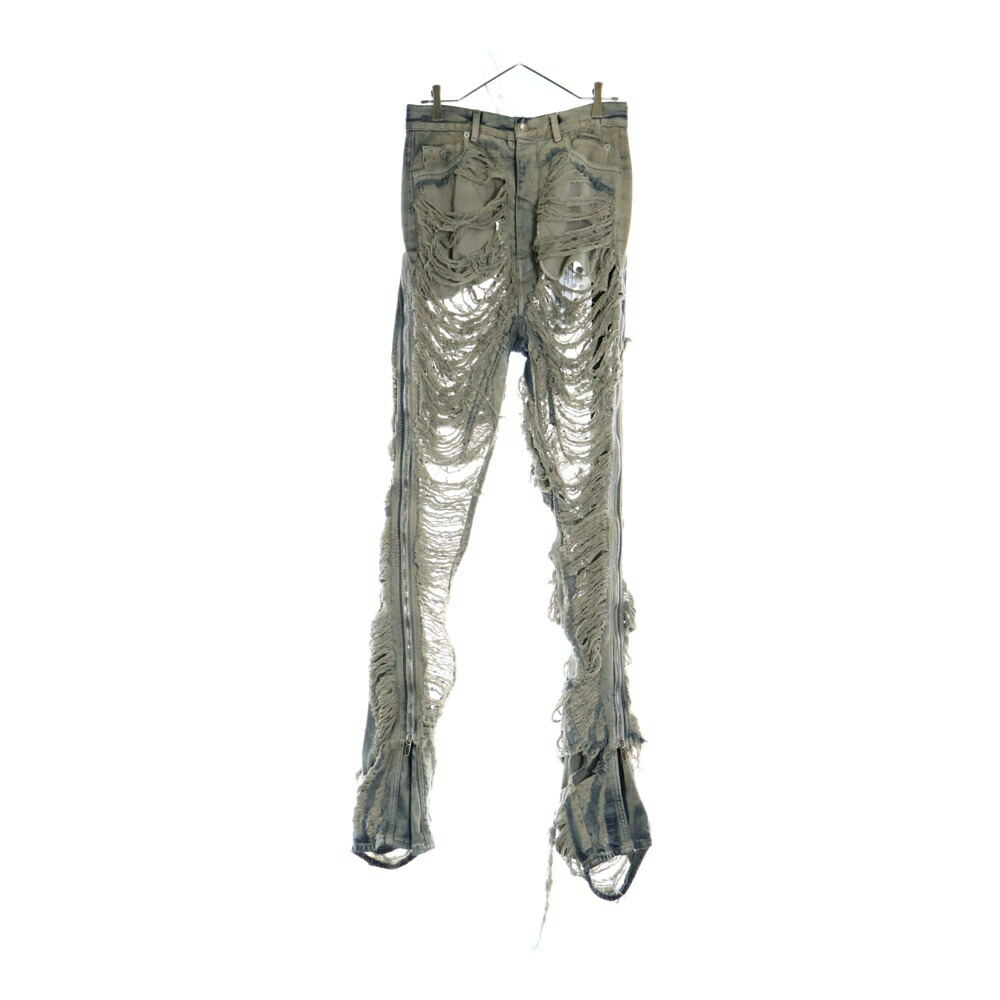 【RICK OWENS】リックオウエンス ボラン バナナ ジーンズ ブルー RICKOWENS♡ ボラン バナナ ジーンズ ブルー コットン (RICK