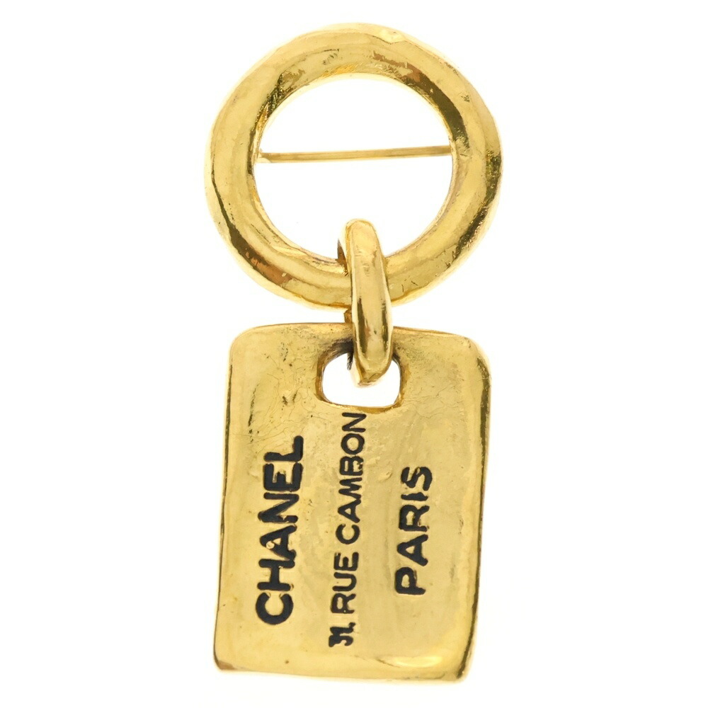 楽天市場】CHANEL(シャネル) カンボン プレート ブローチ GP