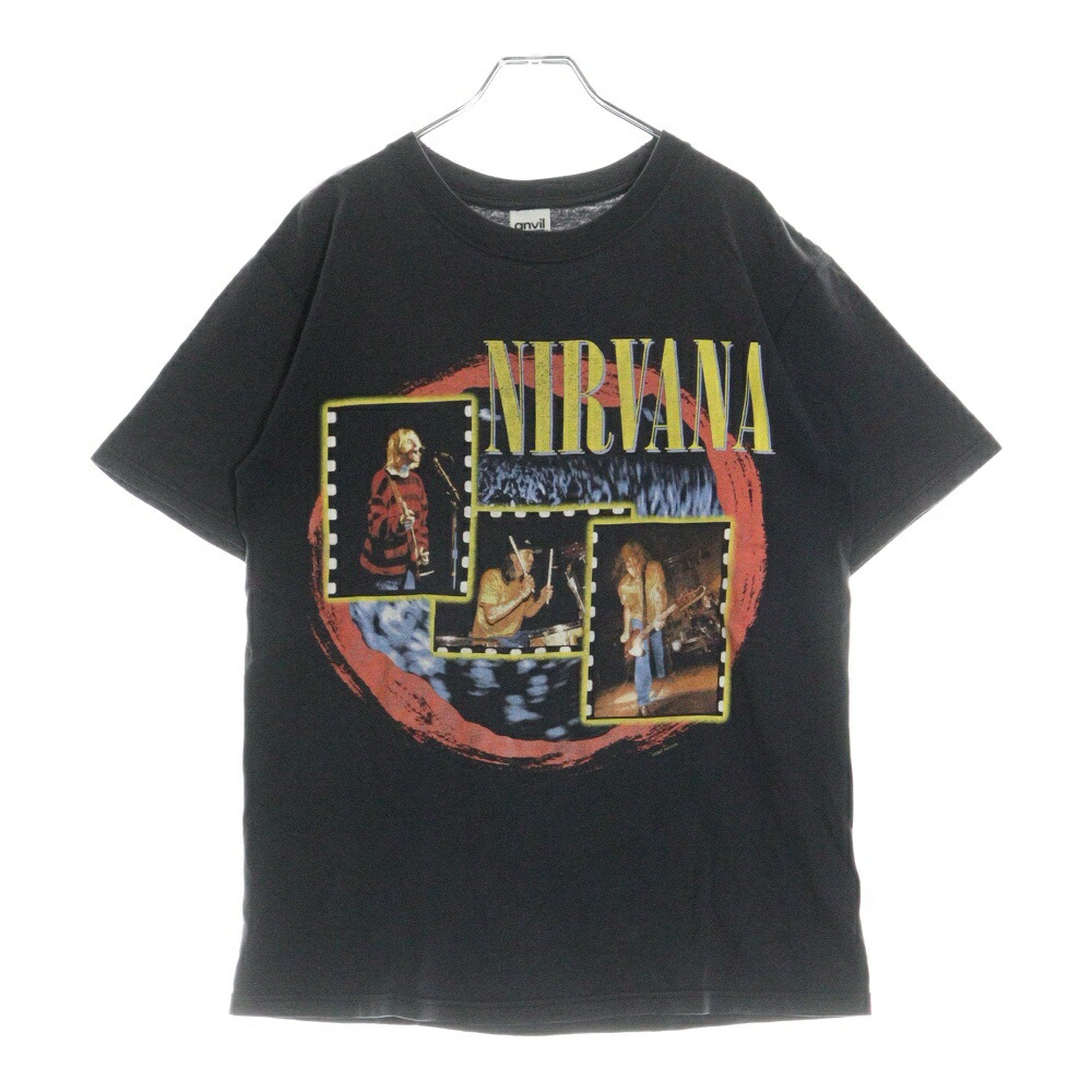 90s NIRVANA ニルヴァーナ 1996 当時物 Tシャツ 1996 NIRVANA T-Shirt 1996年 ニルヴァーナ Tシャツ/BLACK