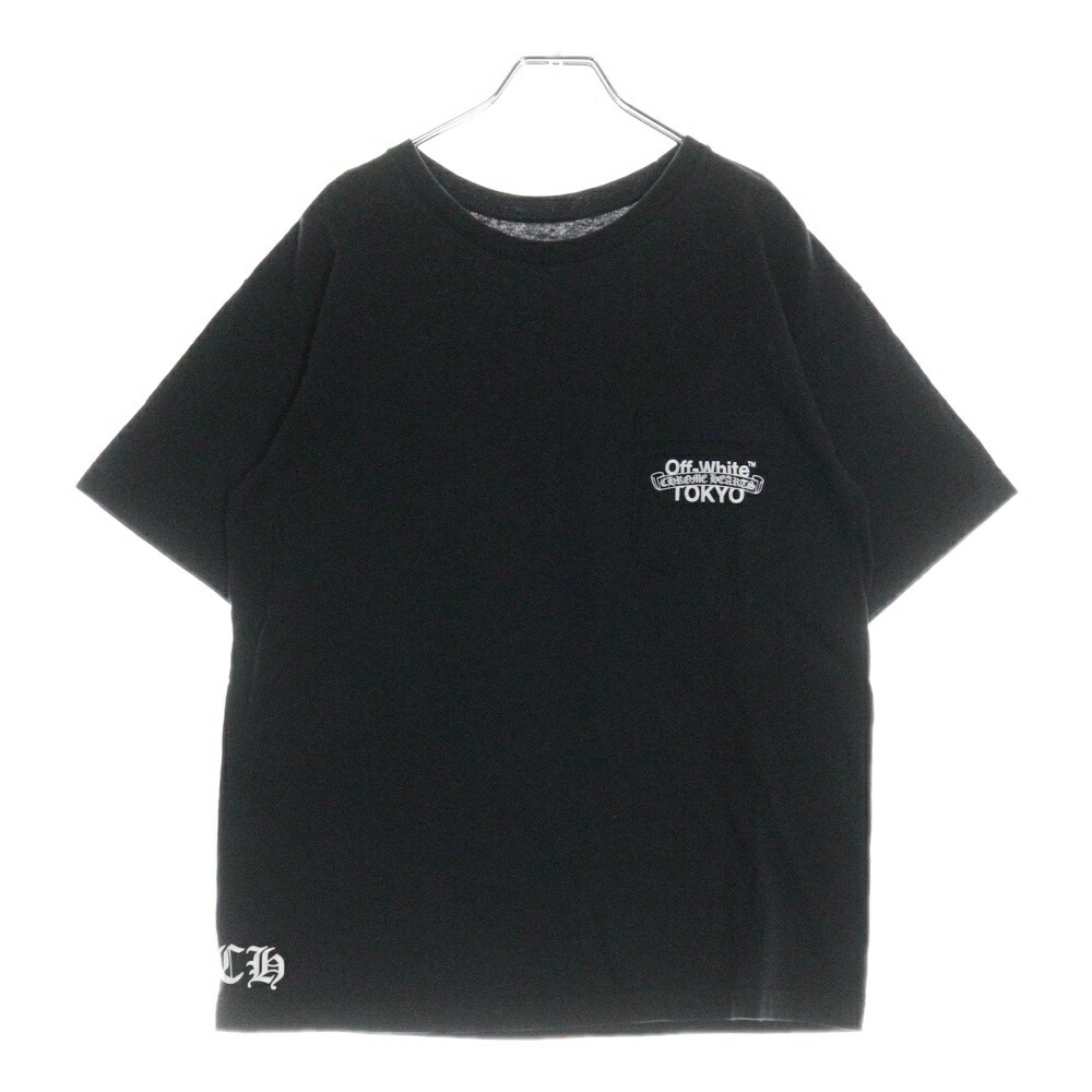 クロムハーツ　S クロスバックプリント ルーズネック 半袖Tシャツ 黒 CHROME HEARTS クロムハーツ サイズ:XL CH T-SHRT 1 FOTIバック