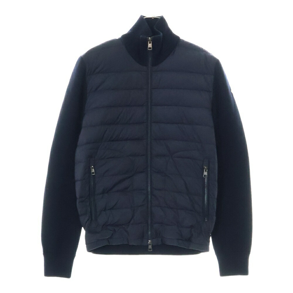 極美品✨MONCLER MAGLIA ウール切り替え　パーカー　ネイビー　S 極美品✨MONCLER MAGLIA ウール切り替え パーカー ネイビー S