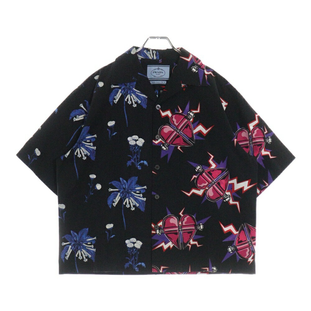PRADA ネイビー トリコロールポロシャツ M PRADA ネイビー トリコロールポロシャツ M