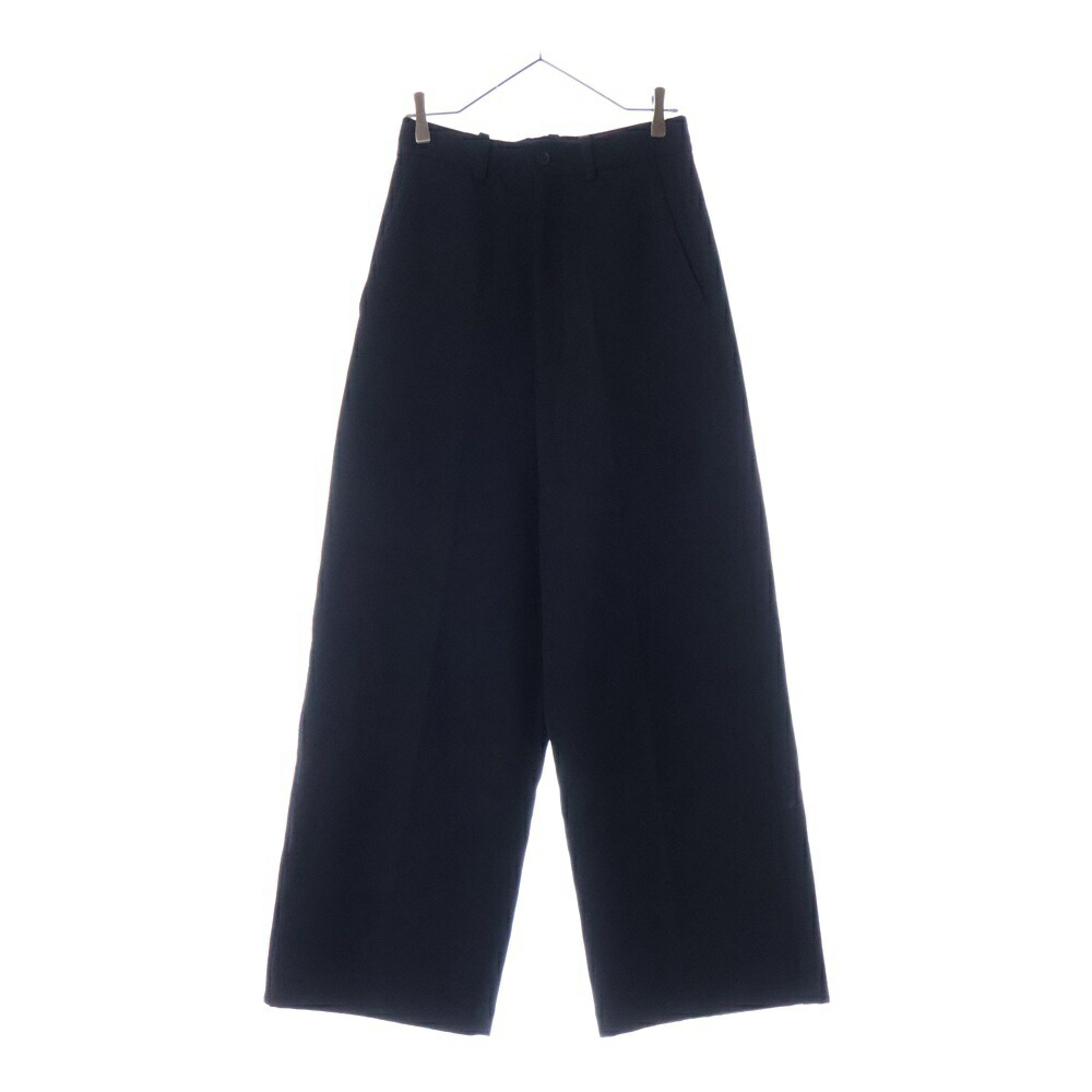 レア品　80's　BALENCIAGA　黒 プリーツ スラックス BALENCIAGA（バレンシアガ）スラックス 黒 サイズ:48(L位