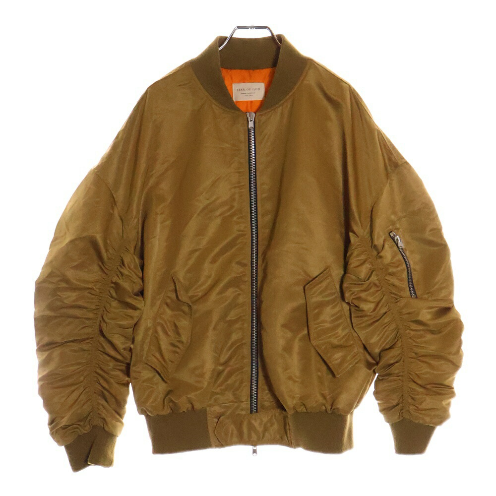 【極美品】FEAR OF GOD ハリントン ボンバージャケット L　黒 Fear Of Godレザーカラージャケット