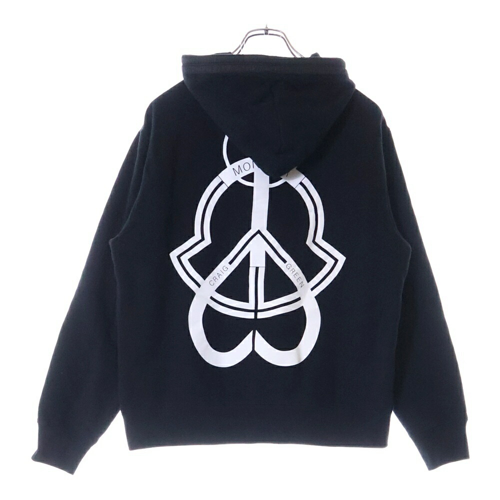 美品★モンクレール・ビックアイコンデザイン スウェット パーカー(M) 良品】 MONCLER モンクレール レディース ビッグロゴ パーカー