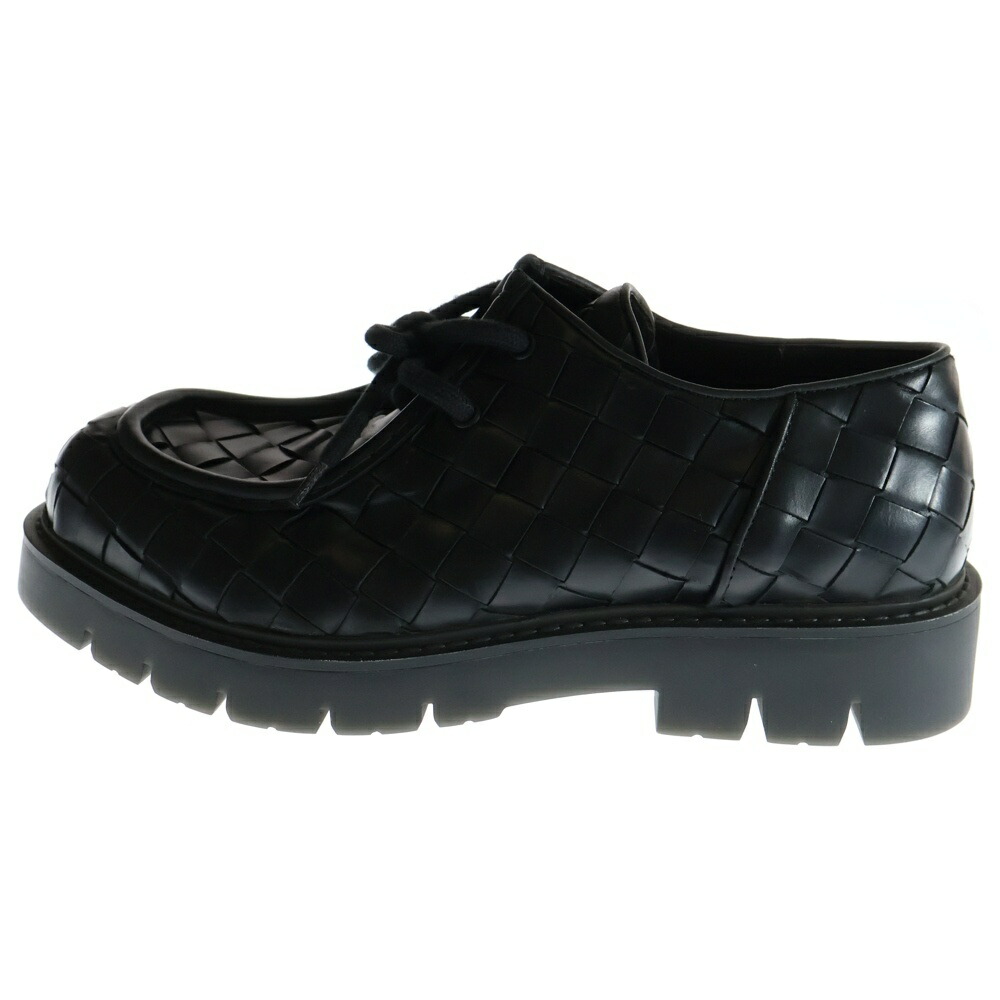Bottega Veneta ブラックレザー靴　期間限定値下げ BOTTEGAVENETA ボッテガヴェネタ レザー キルティング レース