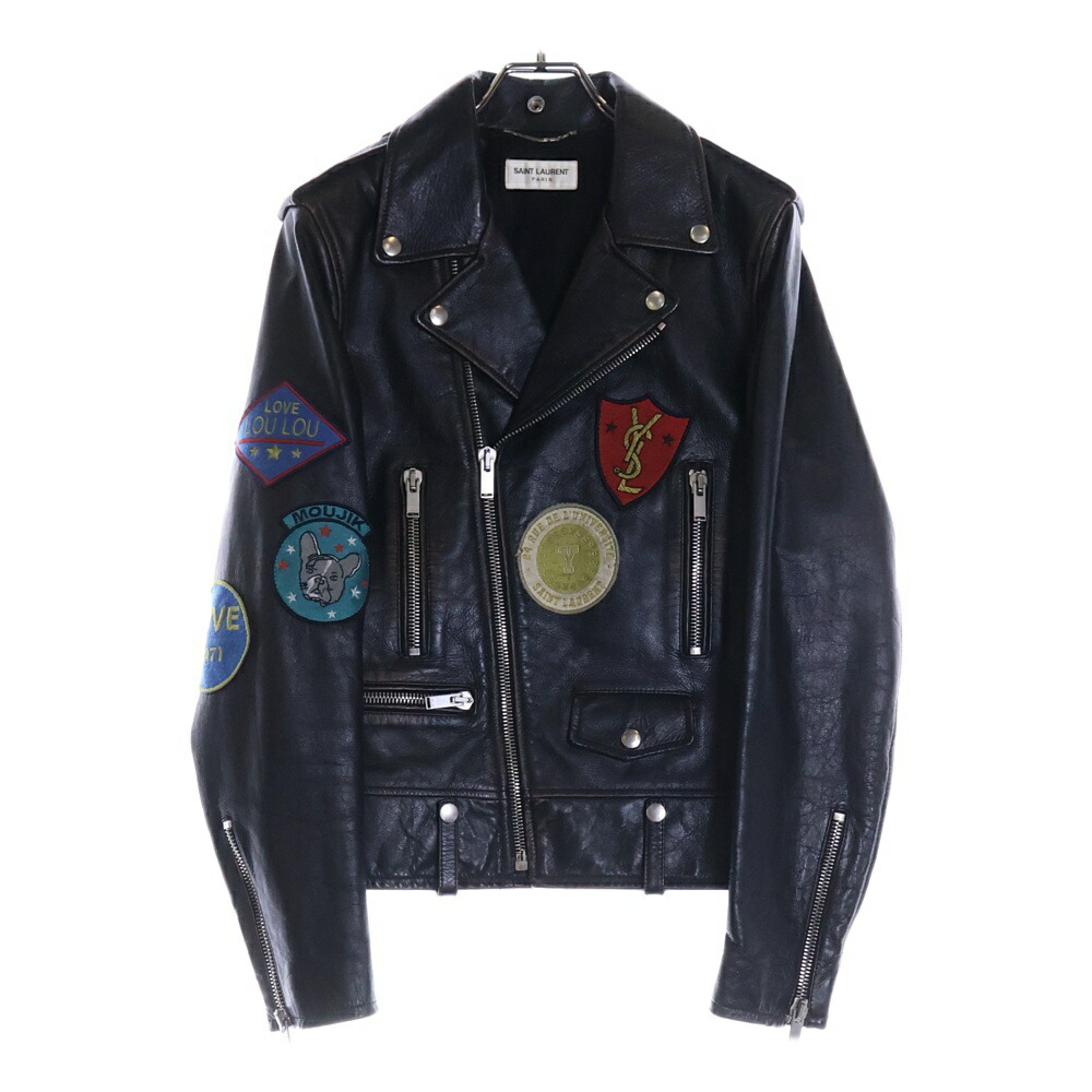 サンローランパリ サイズ:L15 13AW ジップデザインライダースジャケット 楽天市場】SAINT LAURENT PARIS 2016SS Patchwork Motorcycle
