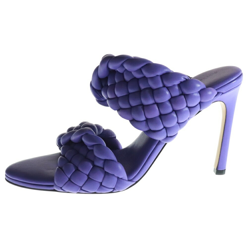 ボッテガヴェネタ　ブラウンレザーオープントゥサンダル　36ハーフ BOTTEGA VENETA - BOTTEGA VENETA(ボッテガヴェネタ) サンダル