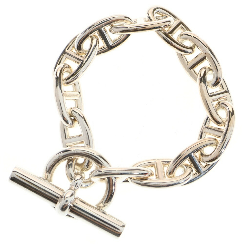 used vintage アンカーチェーンブレスレット HERMES シルバー VINTAGE HERMES Chaine d'Ancre Bracelet Silver 800