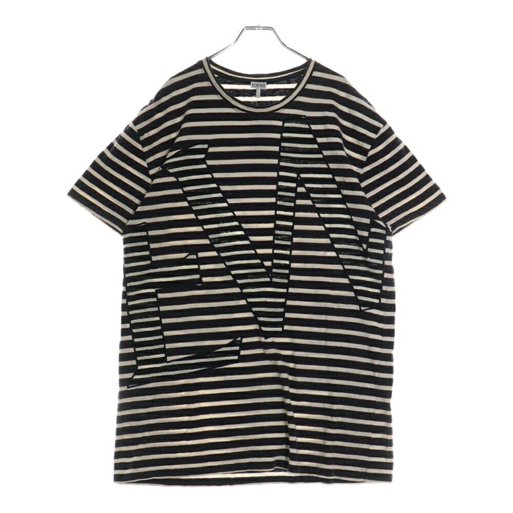 【LOEWE】SALE！ コットン/リネン アナグラム プリーツシャツ 1724j020001-1.jpg