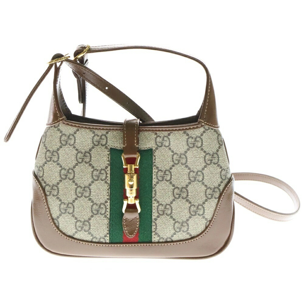 美品　GUCCI 00963 GG ジャッキー ハンドバッグ キャンバス レザー 楽天市場】【バッグ】GUCCI グッチ ジャッキー GGキャンバス
