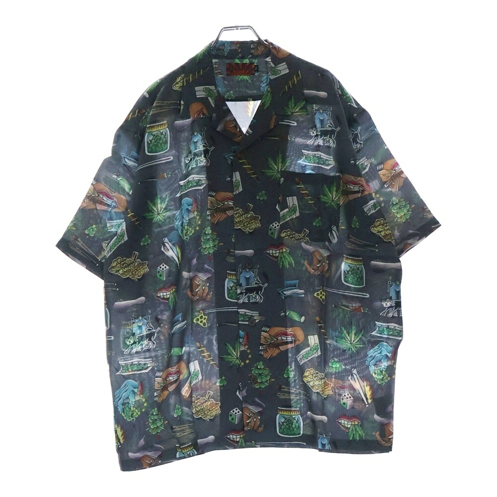 cali thornhill dewitt a four labs 総柄シャツ cali thornhill dewitt a four labs 総柄シャツ