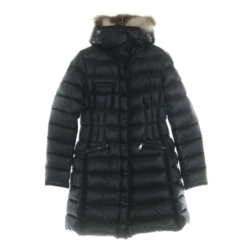 【限定セール】MONCLER モンクレール　エルミファー　1 クリーニング済 MONCLER (モンクレール) ファーフード 取り外し フルジップ