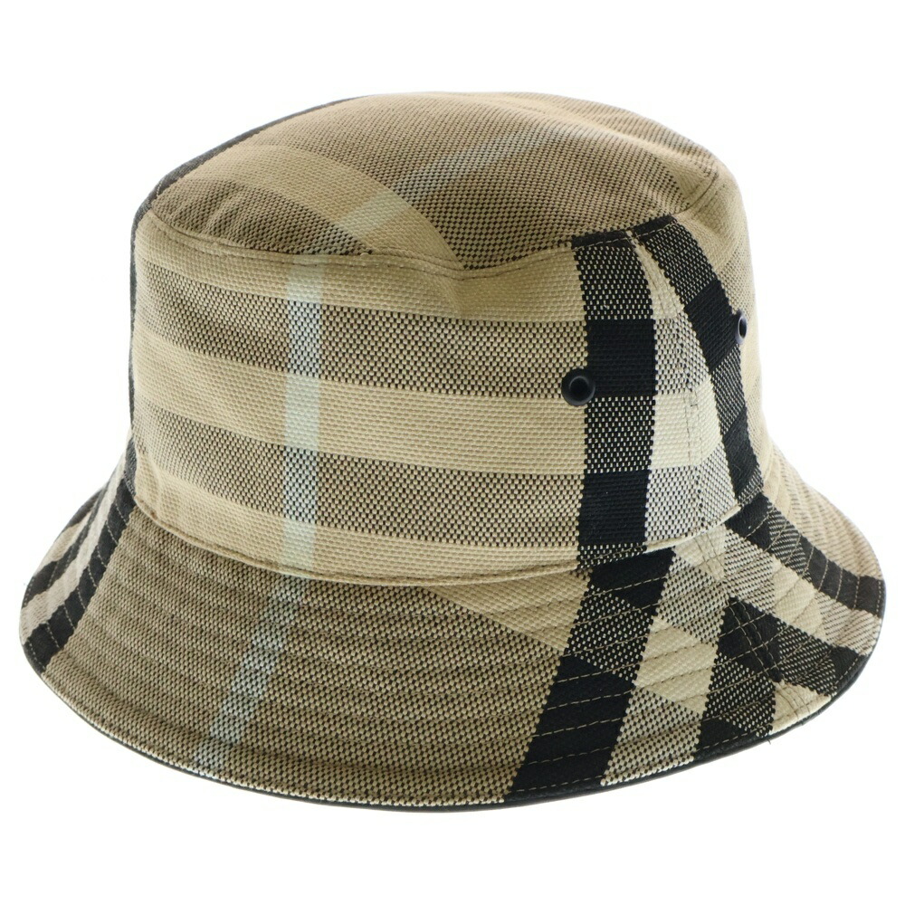 Burberry's ストローハット Lサイズ バーバリー BURBERRY 帽子 ハット バケットハット ブラウン