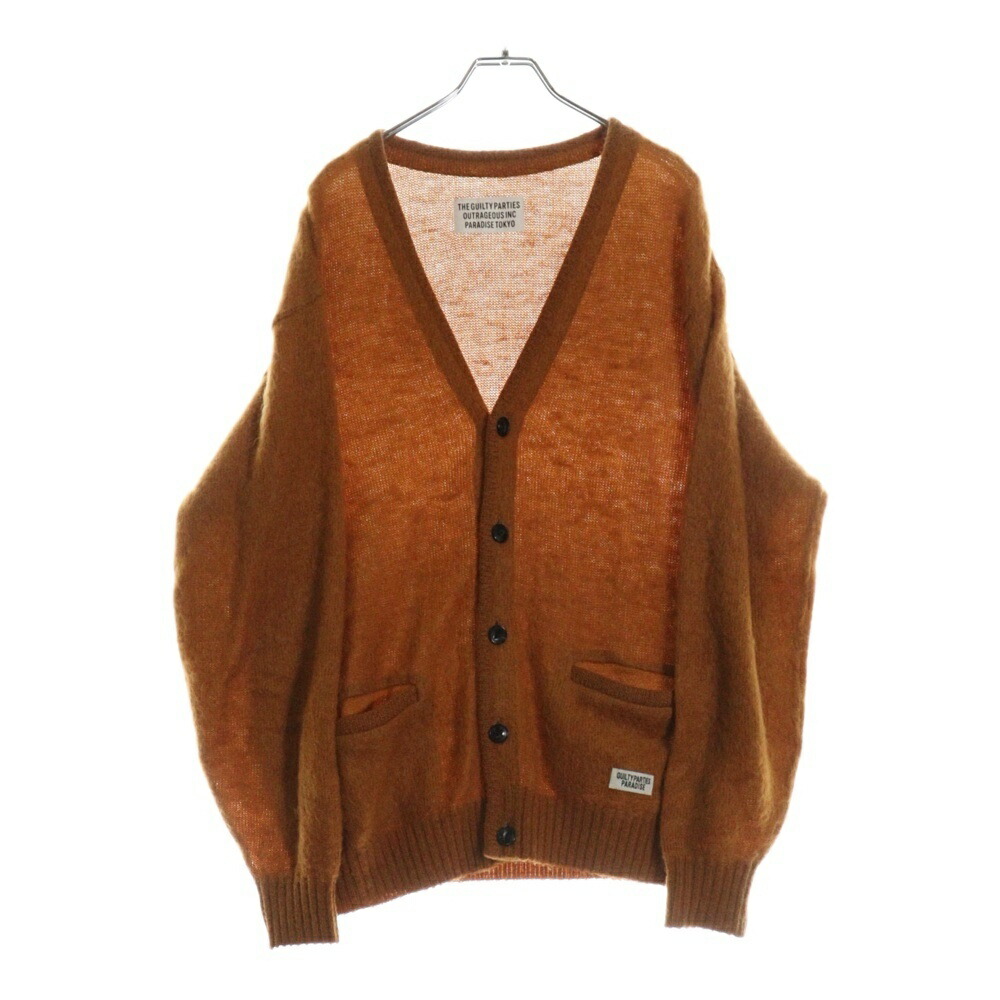 【希少 入手困難】ワコマリア　モヘア　カーディガン　ブラウン　サイズXL WACKO MARIA (ワコマリア) 23SS MOHAIR CARDIGAN モヘア