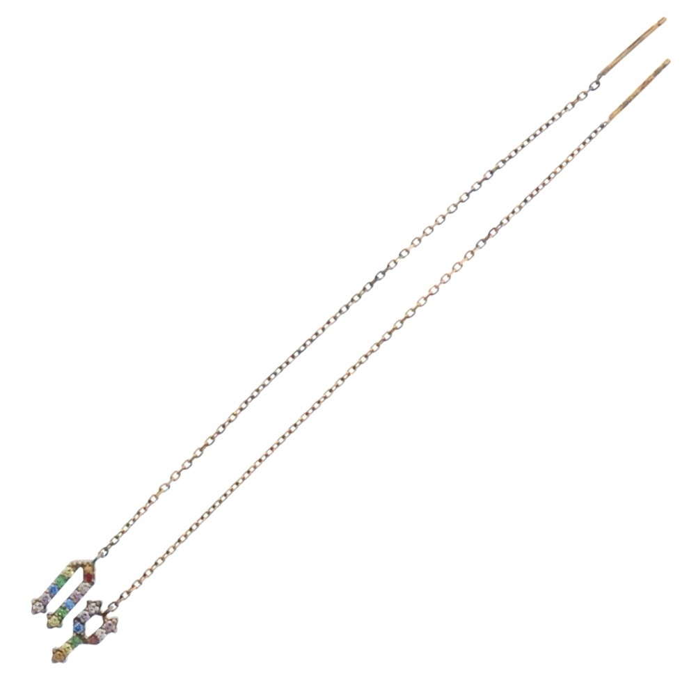 【Loree Rodkin/ローリーロドキン】シルバー　フープピアス　片耳のみ TINY SKULL HINGED HOOPS H056｜loree Rodkin (ローリー